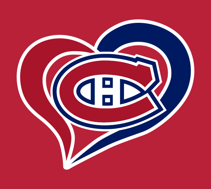 Montreal Canadiens Heart Logo iron on paper